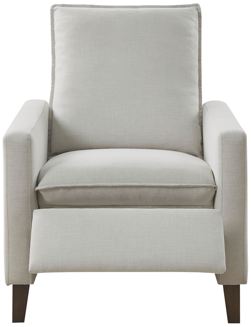 Sierra Ivory Fabric Manual Push Back Recliner