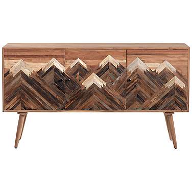 Sierra Nevada 61" Wide Brown Mango Wood 3-Door Sideboard