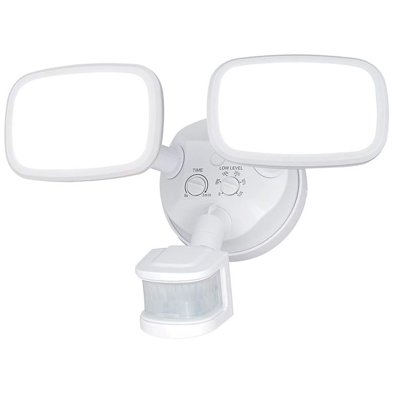 Image 1 Sigma 10 1/4"W LED White Motion Sensor Security Light