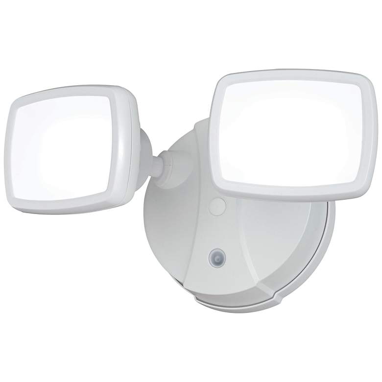 Image 1 Sigma 9 1/2 inchW LED White Dusk to Dawn Security Floodlight