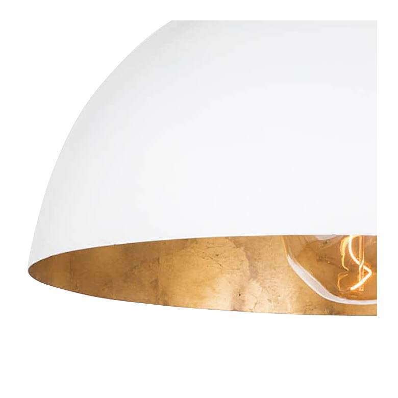 Image 2 Sigmund 23 1/2" Wide White Dome Pendant Light more views