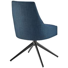 Image5 of Signa Blue Fabric Swivel Side Chair more views