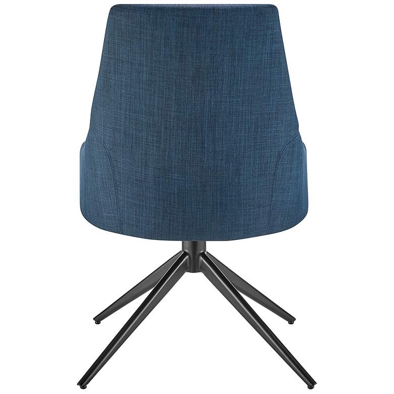 Image 6 Signa Blue Fabric Swivel Side Chair more views