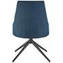 Signa Blue Fabric Swivel Side Chair