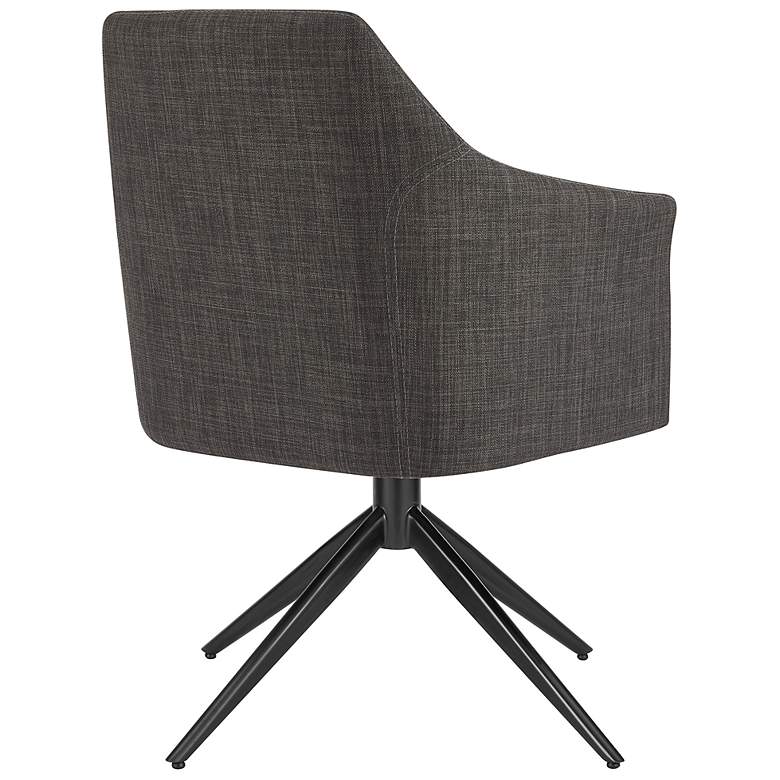 Image 6 Signa Charcoal Fabric Swivel Armchair more views
