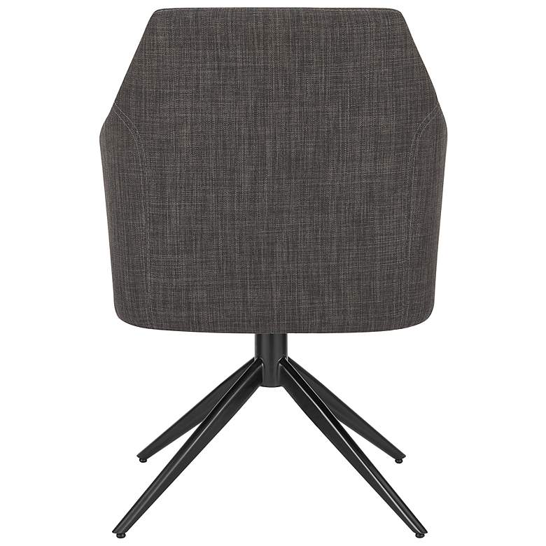 Image 7 Signa Charcoal Fabric Swivel Armchair more views