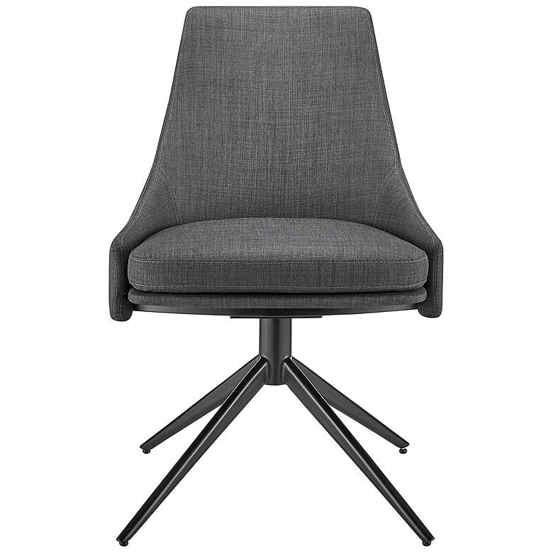 Image 3 Signa Charcoal Fabric Swivel Side Chair more views