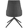 Signa Charcoal Fabric Swivel Side Chair