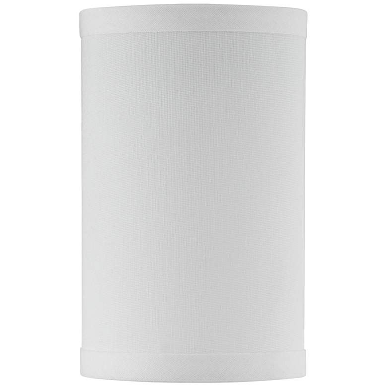 Image 1 Signa White Sandstone Linen Drum Shade 4x4x6.5 (Uno)