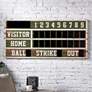 1_Signature 48" Wide Old Ballpark Scoreboard Wooden Wall Decor