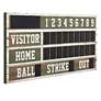 3_Signature 48" Wide Old Ballpark Scoreboard Wooden Wall Decor more views
