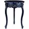 Signature Collection Navy Scalloped Accent Table