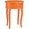Signature Collection Orange Oval Accent Table