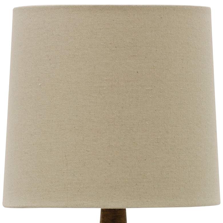 Image 3 Signature Modern 18 1/2" High Cream Glazed Ceramic Accent Table Lamp more views