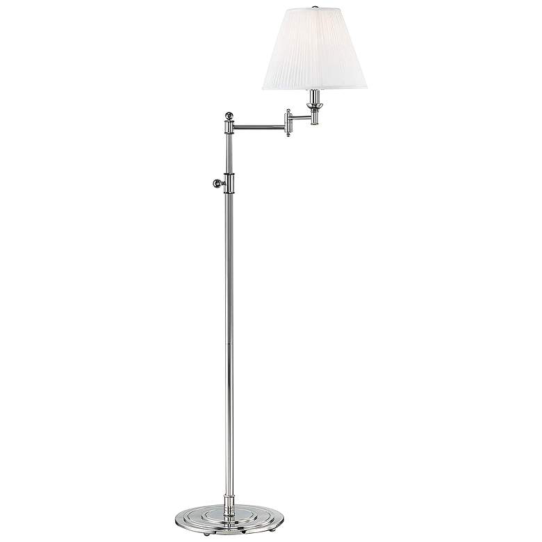 Image 1 Signature No.1 Polished Nickel Swing Arm Floor Lamp