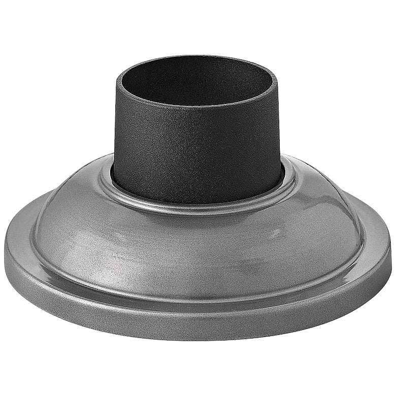 Image 1 Signature Pier Mount Fitter - Smooth Base in Hematite Silver