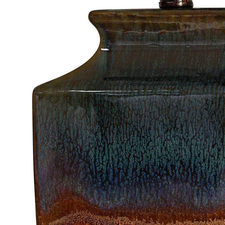 Image 4 Signature Reactive Glazed Ceramic Table Lamp more views