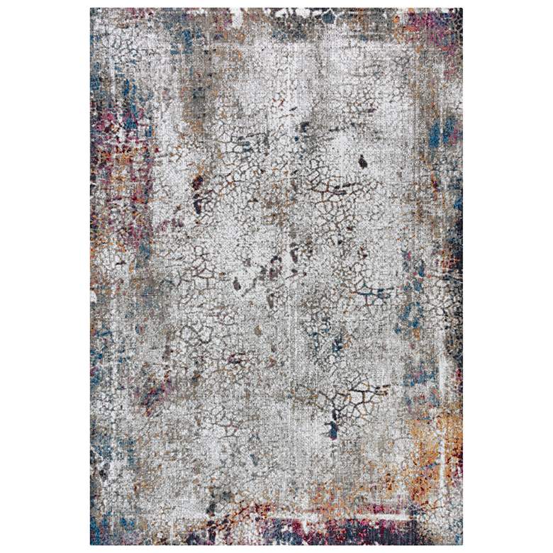 Image 2 Signature SGN696 5'2"x7'9" Gray Blue Rectangular Area Rug