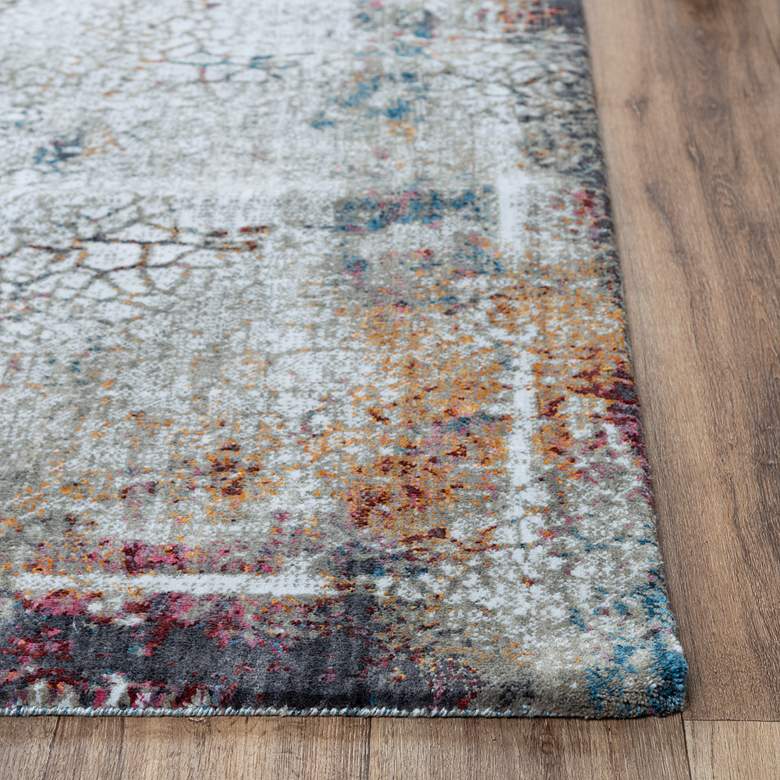 Image 5 Signature SGN696 5'2"x7'9" Gray Blue Rectangular Area Rug more views