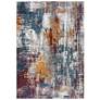 2_Signature SGN699 5'2"x7'9" Red Orange Rectangular Area Ru