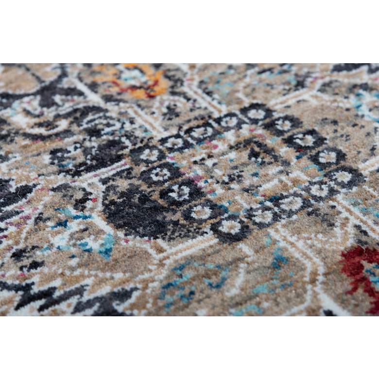 Image 3 Signature SGN771 5'2"x7'9" Charcoal Medallion Area Rug more views