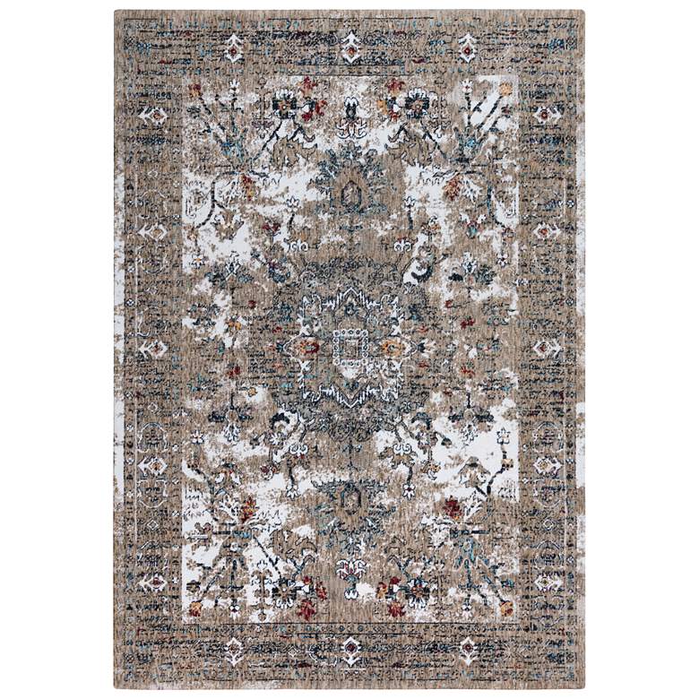 Image 2 Signature SGN773 5&#39;2 inchx7&#39;9 inch Beige Brown Medallion Area Rug