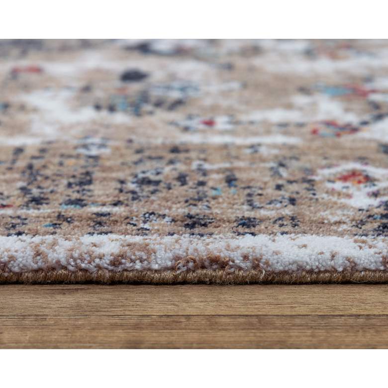 Image 4 Signature SGN773 5'2"x7'9" Beige Brown Medallion Area Rug more views