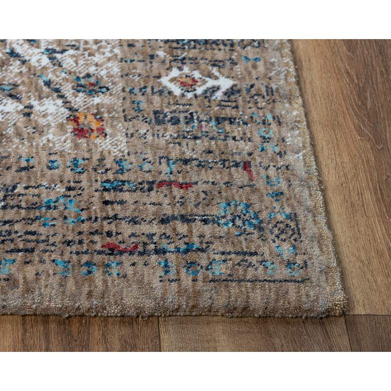 Image 5 Signature SGN773 5&#39;2 inchx7&#39;9 inch Beige Brown Medallion Area Rug more views
