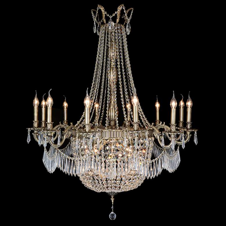 Image 1 Signature Summer Palace 39 1/4"W Gold 24-Light Chandelier
