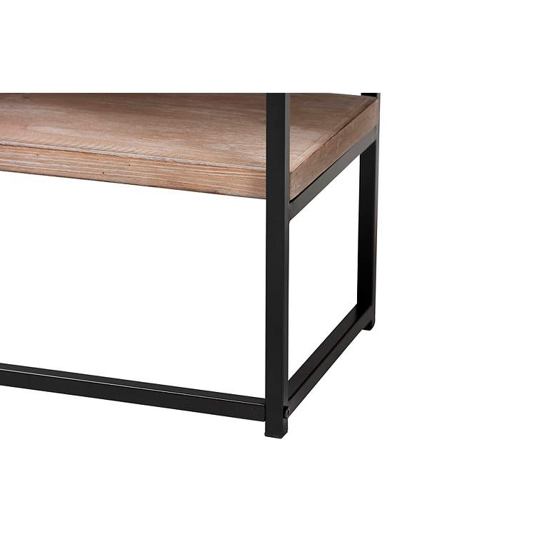 Image 4 Silas 31 1/2" Wide Natural Brown Wood 2-Drawer Console Table more views