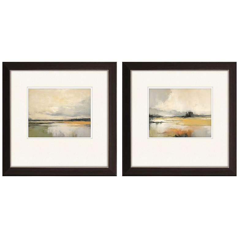 Image 1 Silent Landscape I 19"W x 19"H Framed Art Set of 2