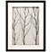 Silent Tree 43" High Framed Mixed Media Shadow Box Wall Art