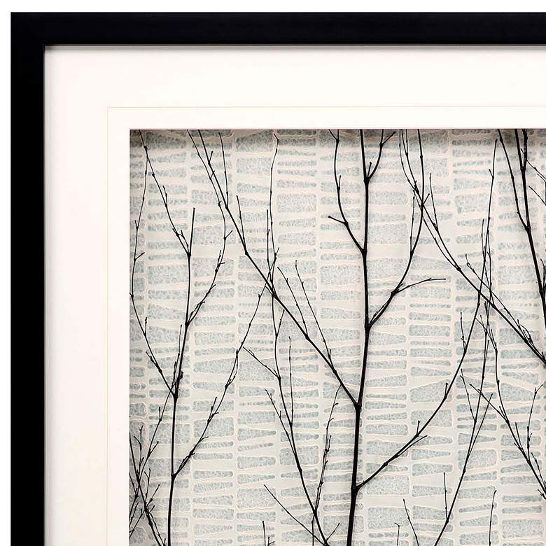 Image 4 Silent Tree 43" High Framed Mixed Media Shadow Box Wall Art more views
