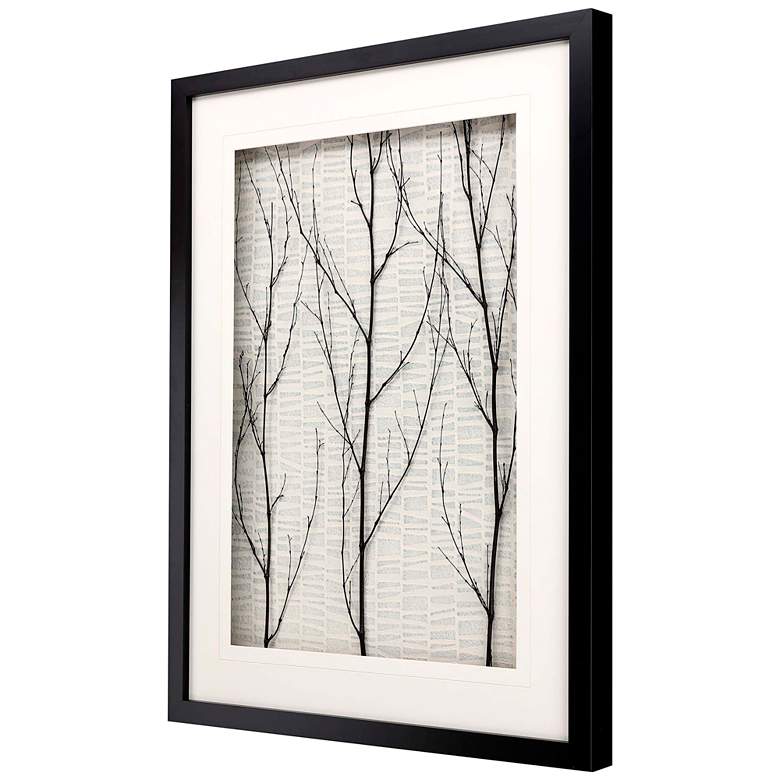 Image 6 Silent Tree 43" High Framed Mixed Media Shadow Box Wall Art more views