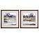 Silent Waters 17"W x 17"H Framed Art Set of 2