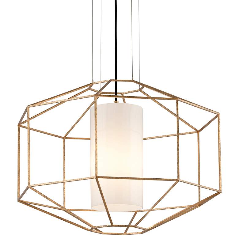 Image 2 Silhouette 25 1/2 inch Wide Gold Leaf Pendant Light