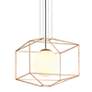 3_Silhouette 25" Wide Gold Leaf Iron Pendant Light more views