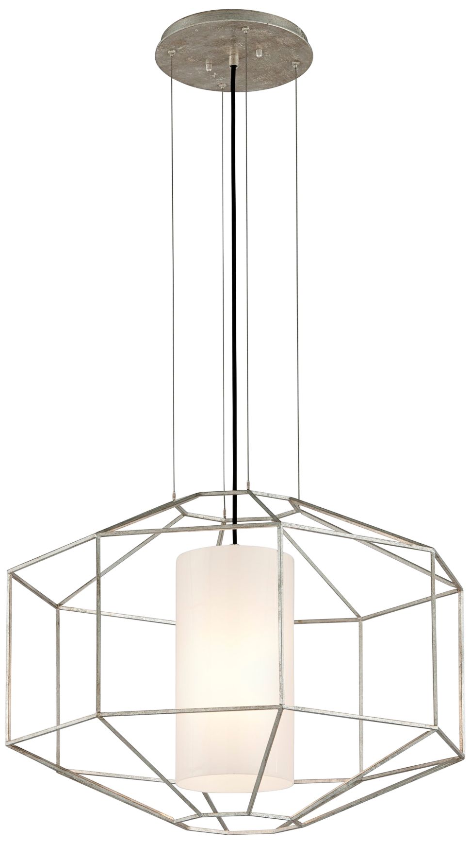 Silhouette 27 3/4" Wide Silver Leaf Pendant Light