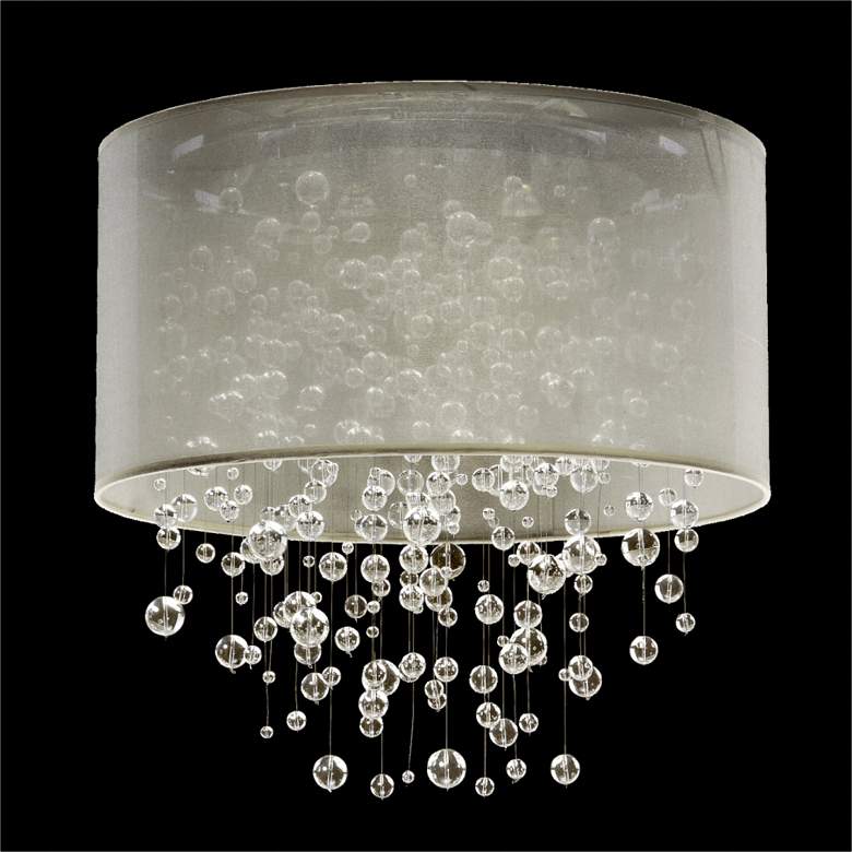 Image 1 Silhouette 5-Light Sheer Organza Shade Ceiling Light
