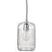 Silhouette 6" Wide Clear Glass with Nickel Mini Pendant