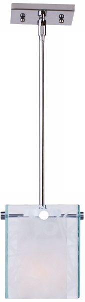 Silhouette Geometric Chrome Glass 5 3/4" Mini Pendant Light