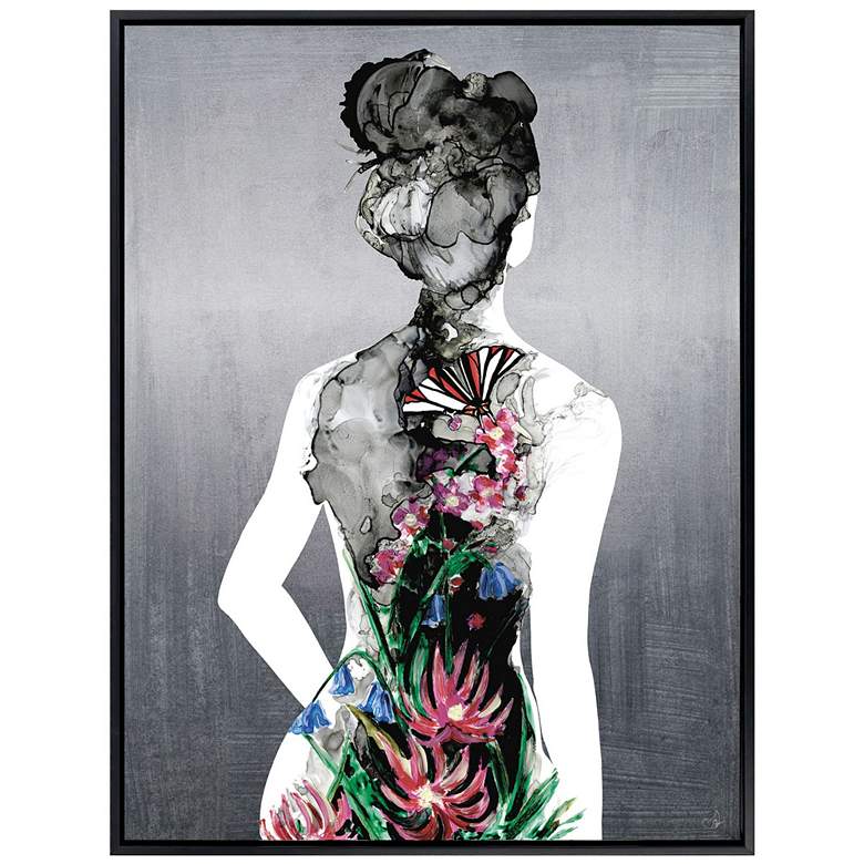 Image 1 Silhouette in Bloom I 38"W x 50"H Canvas