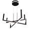 Silicon Valley Collection Integrated LED Chandelier, Black