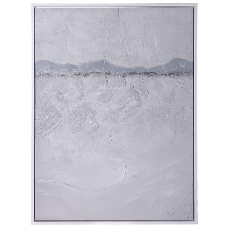 Image 1 Silky Horizon Hand Painted Framed Canvas