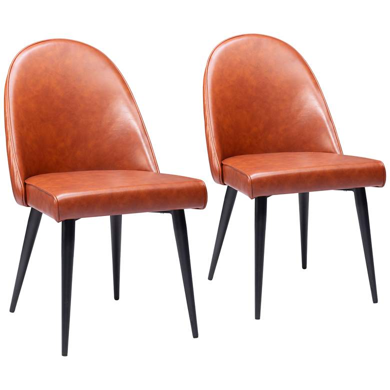 Image 1 Silloth Armless Dining Chair Brown