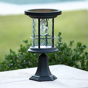 Silo 10 1/4" High Black LED Solar Outdoor Light