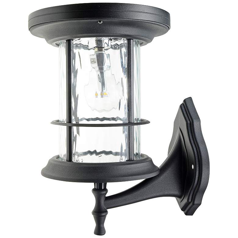 Image 4 Silo 10 1/4" High Black LED Solar Outdoor Light more views