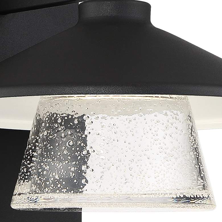 Image 2 Silo 10 1/4" High Black Metal LED Outdoor Wall Light more views