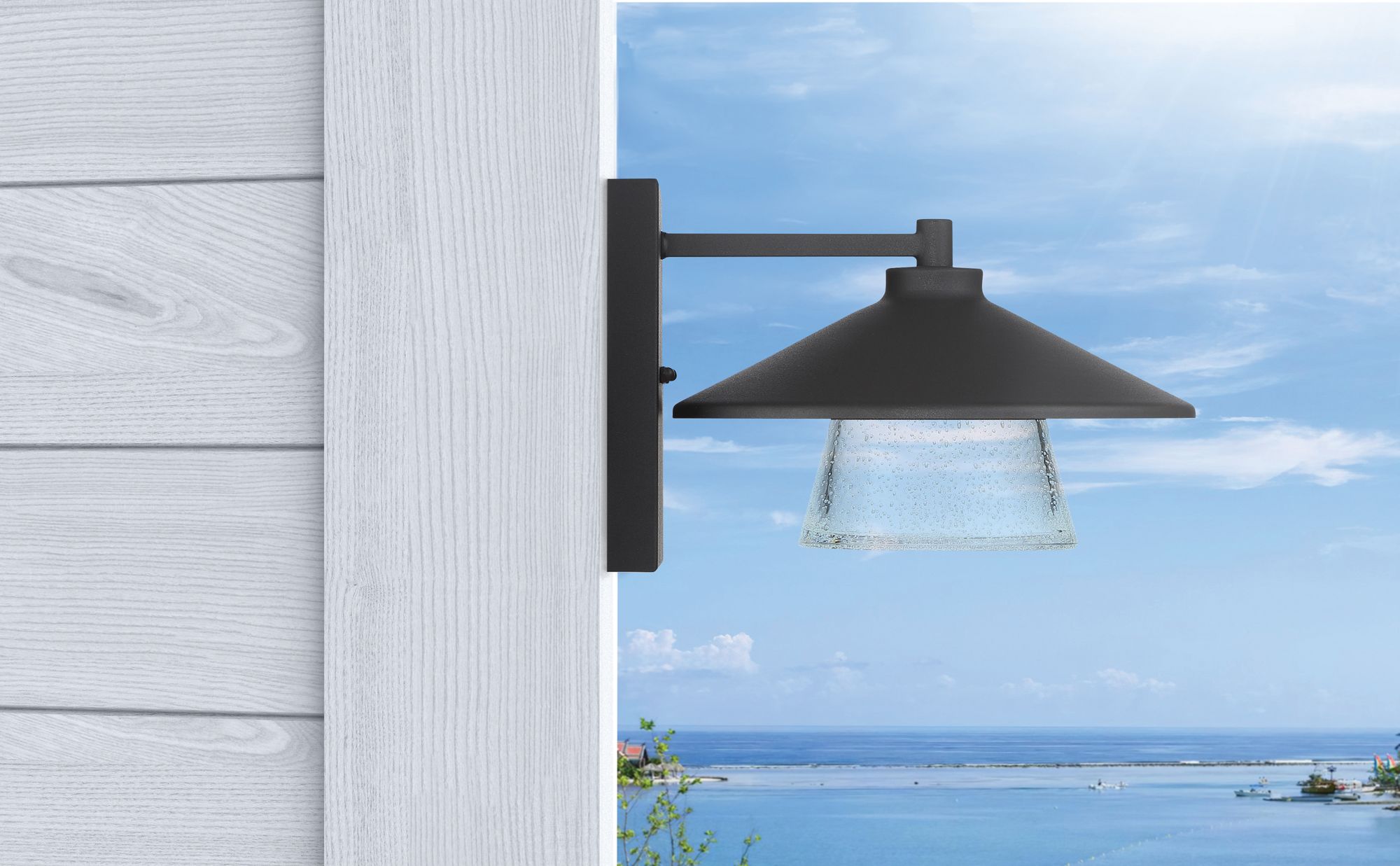 Image 7 Silo 10 1/4" High Black Metal LED Outdoor Wall Light more views