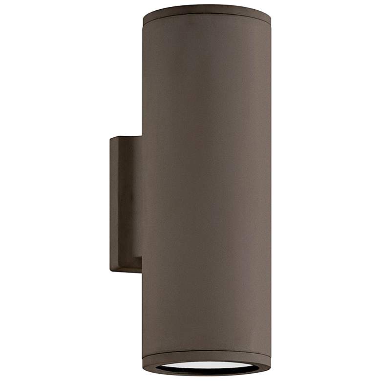 Image 2 Silo 12 inch High Architectural Bronze LED Outdoor Wall Light